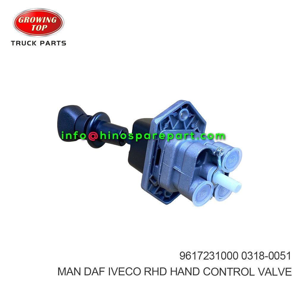 MAN DAF IVECO RHD HAND CONTROL VALVE 9617231000