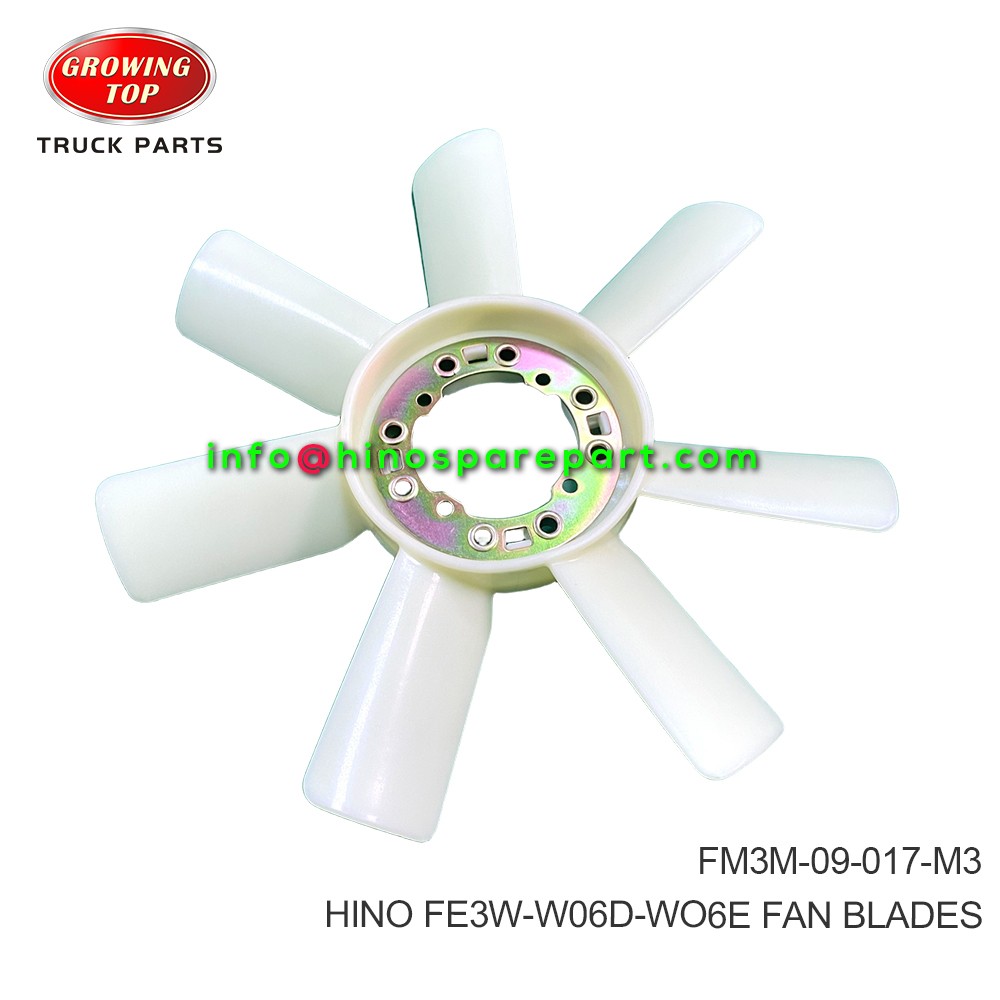 HINO FE3W-W06D-WO6E FAN BLADES FM3M-09-017-M3