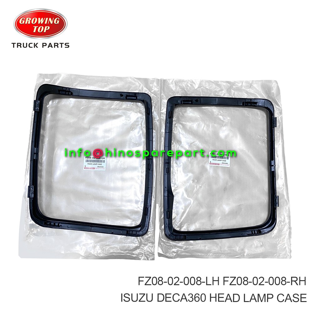 ISUZU DECA360 HEAD LAMP CASE  FZ08-02-008-LH