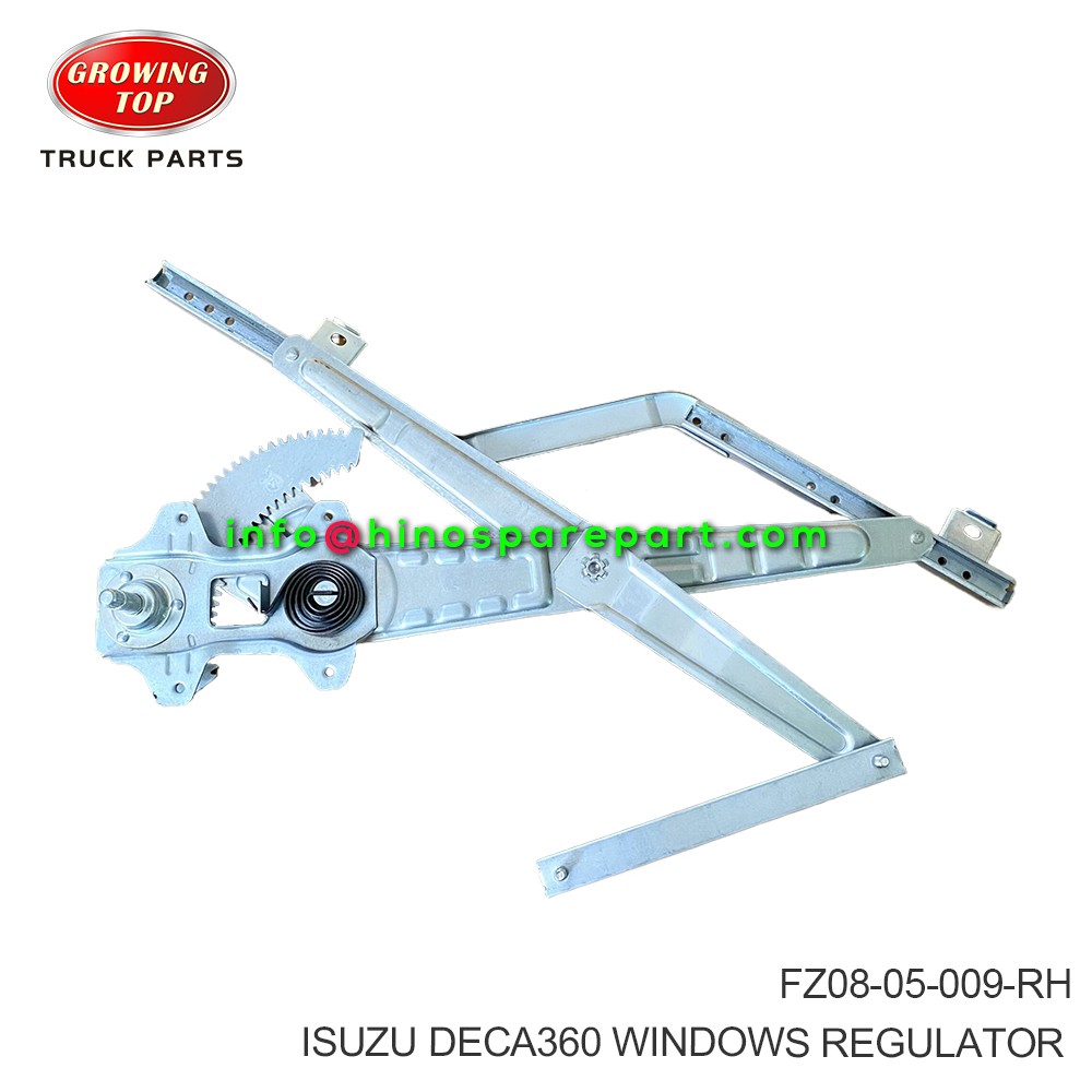 ISUZU DECA360 WINDOWS REGULATOR  FZ08-05-009-RH