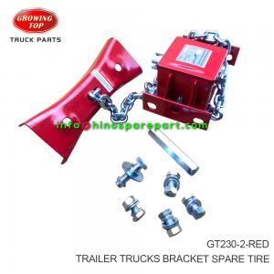 TRAILER TRUCKS BRACKET SPARE TIRE GT230-2-RED