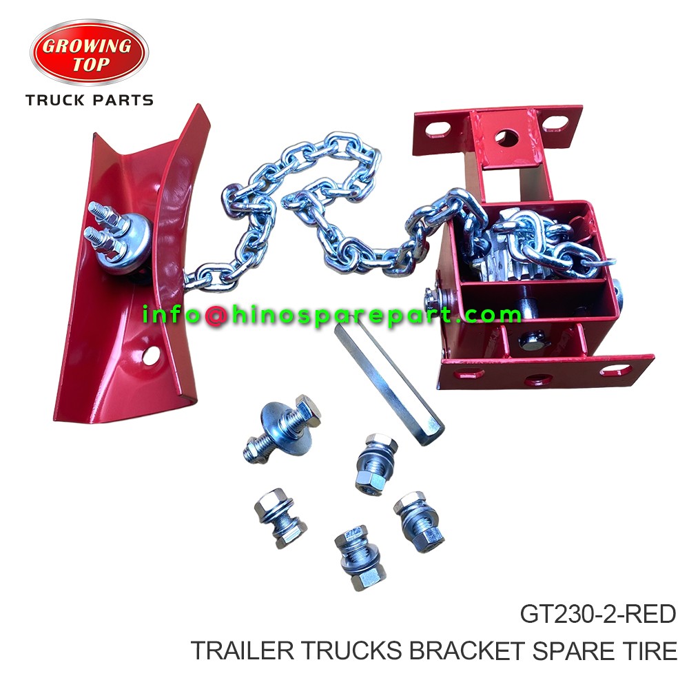 TRAILER TRUCKS BRACKET SPARE TIRE GT230-2-RED