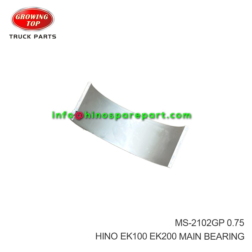 HINO EK100 EK200 MAIN BEARING MS-2102GP 075