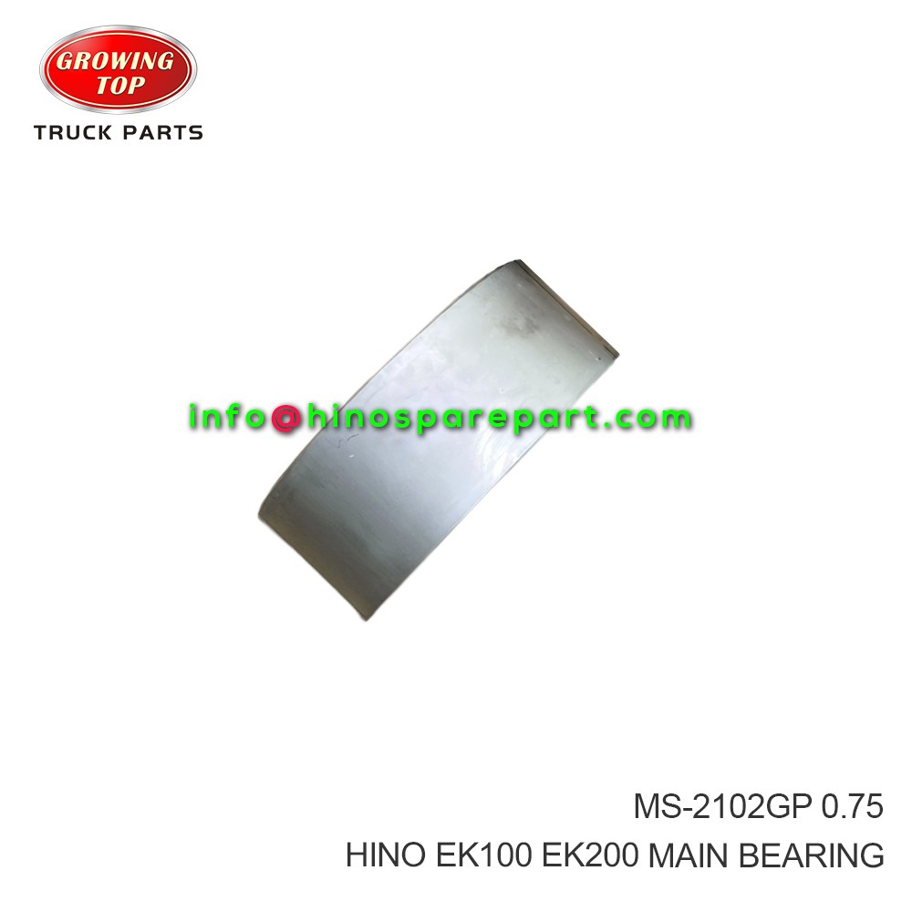 HINO EK100 EK200 MAIN BEARING MS-2102GP 075