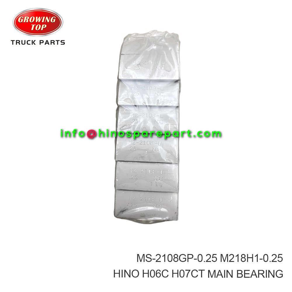 HINO H06C H07CT MAIN BEARIN MS-2108GP-0 25