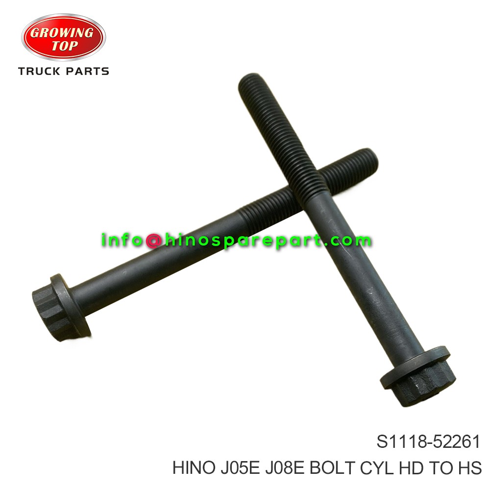 HINO J05E J08E BOLT CYL HD TO HS S1118-52261