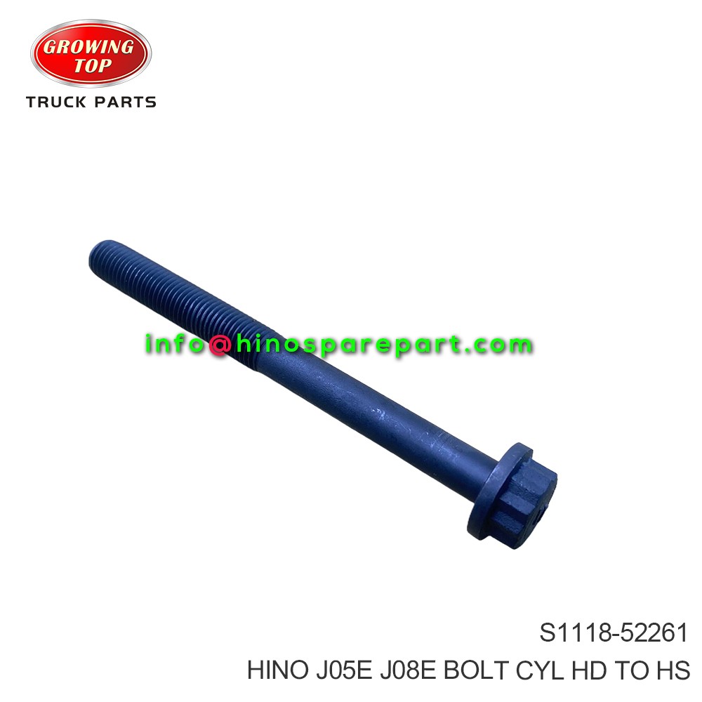 HINO J05E J08E BOLT CYL HD TO HS S1118-52261