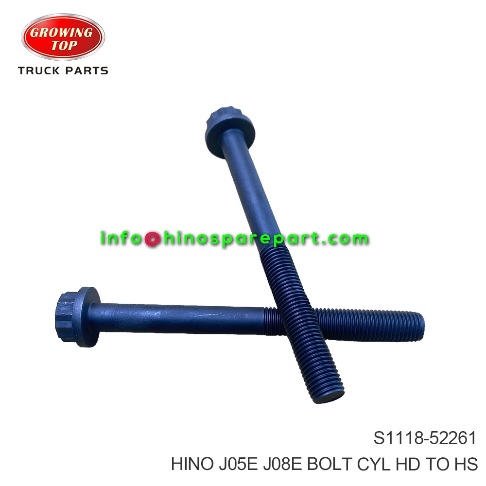 HINO J05E J08E BOLT CYL HD TO HS S1118-52261
