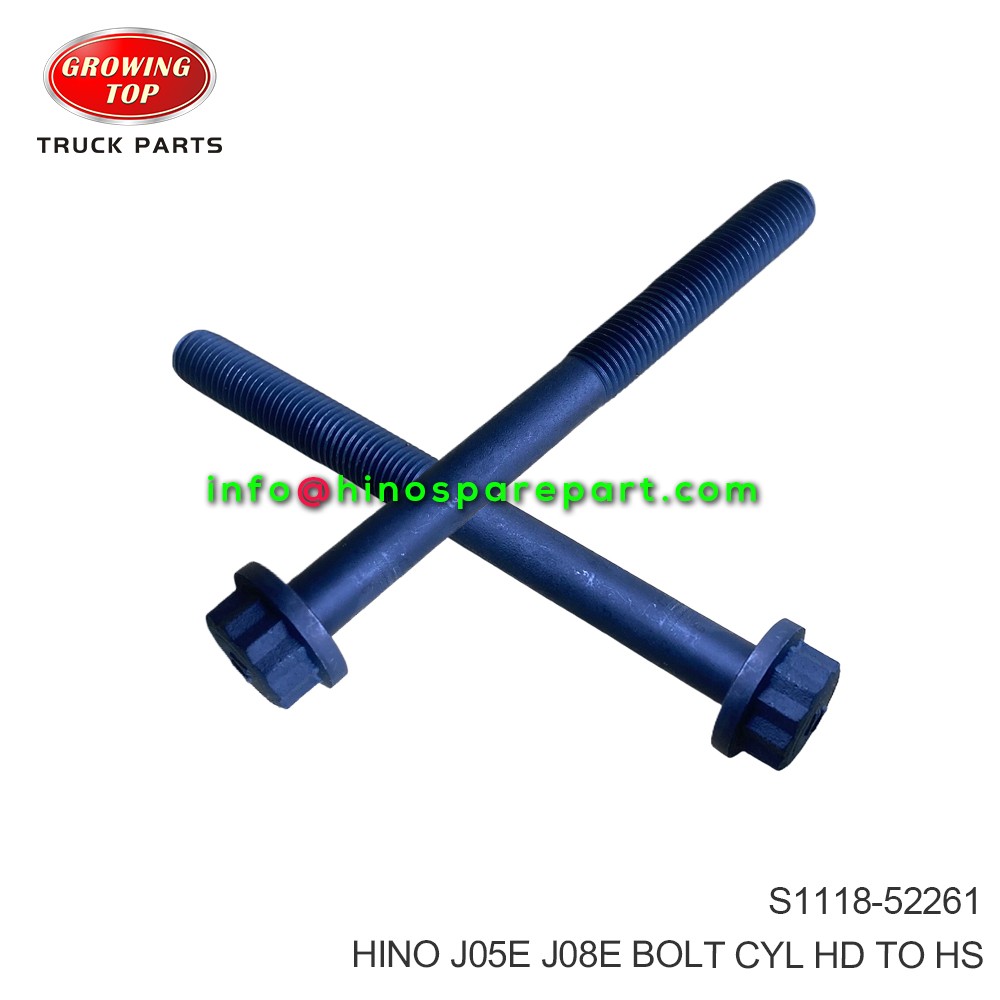 HINO J05E J08E BOLT CYL HD TO HS S1118-52261