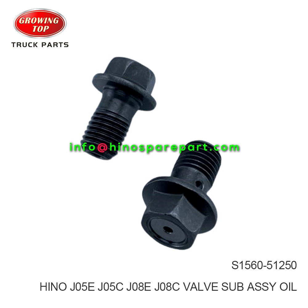 HINO J05E J05C J08E J08C VALVE SUB ASSY OIL S1560-51250