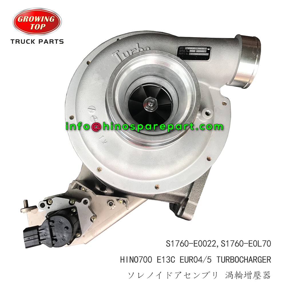 STOCKS SALES HINO700 E13C EURO4 TURBOCHARGER