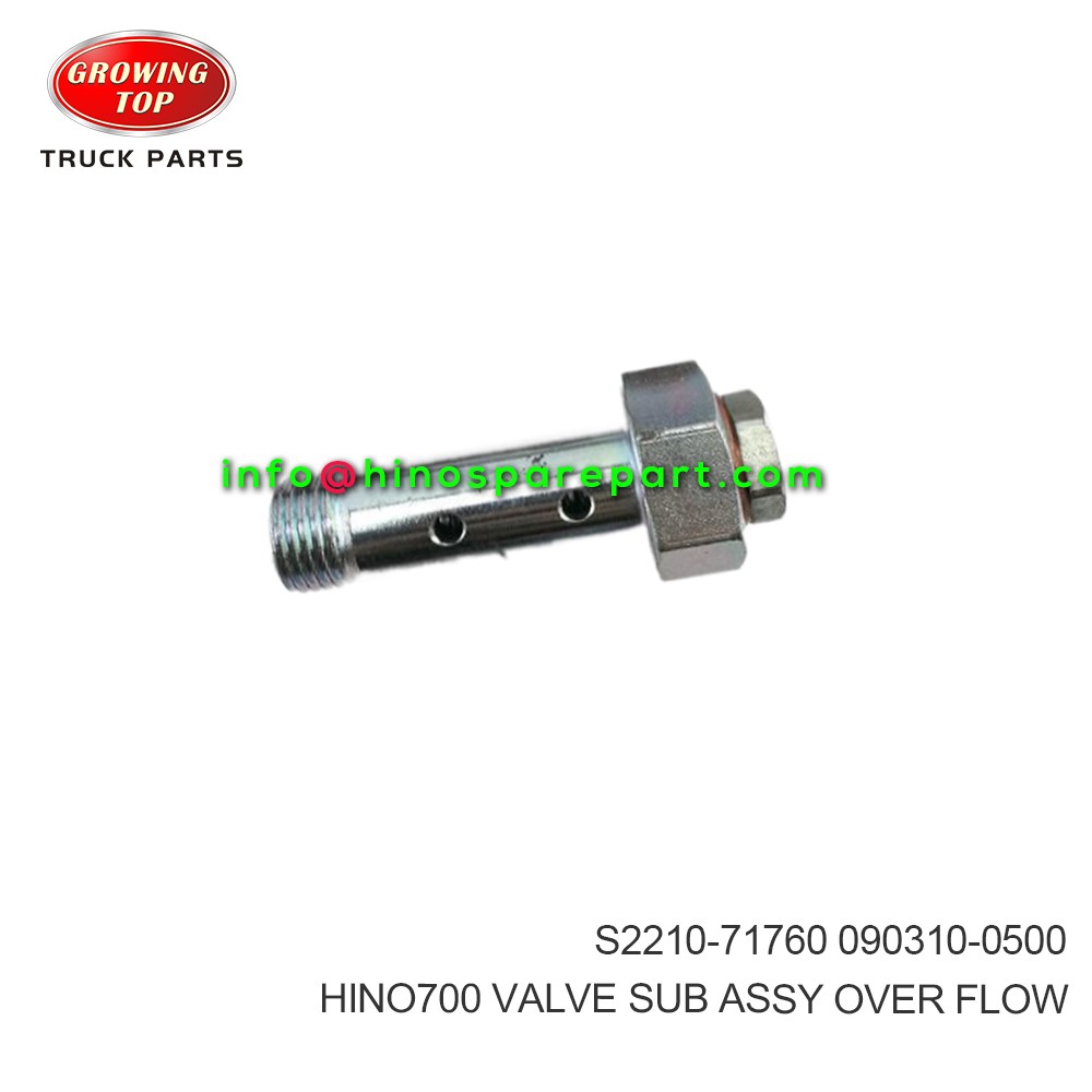HINO700 VALVE SUB ASSY OVER FLOW S2210-71760