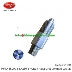 HINO SK200-8 SK250-8 FUEL FRESSURE LIMITER VALVE  S2274-01110