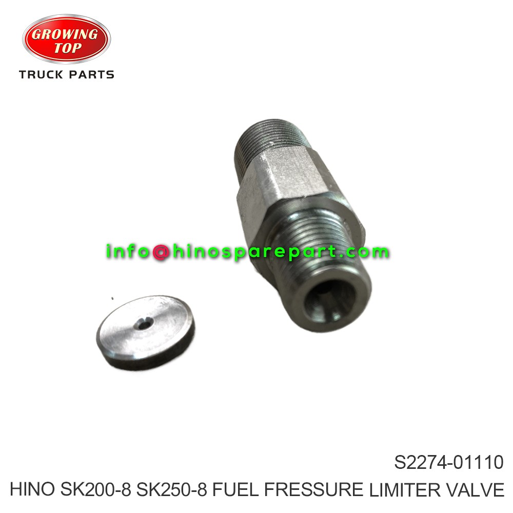 HINO SK200-8 SK250-8 FUEL FRESSURE LIMITER VALVE S2274-01110