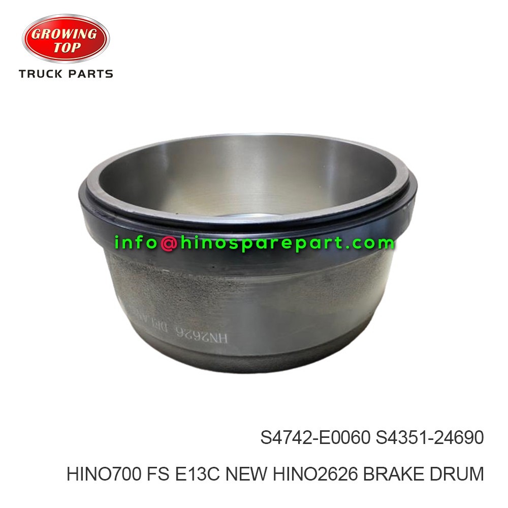 HINO700 FS E13C NEW HINO2626 BRAKE DRUM S4742-E0060