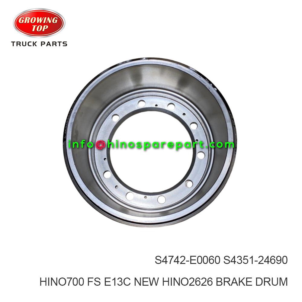 HINO700 FS E13C NEW HINO2626 BRAKE DRUM S4742-E0060