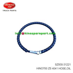 HINO700 ZS 4041 HOSE OIL SZ930-31221