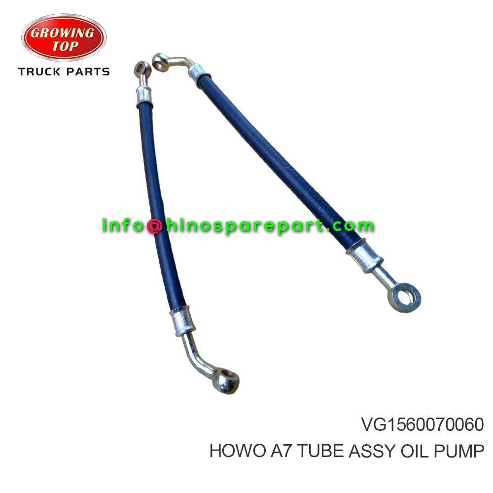 HOWO A7 JET  TUBE ASSY OIL PUMP VG1560070060