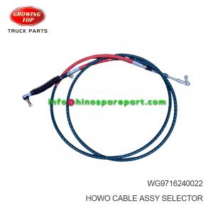 HOWO CABLE ASSY,SELECTOR WG9716240022 HOWO CABLE ASSY,SELECTOR WG9716240022